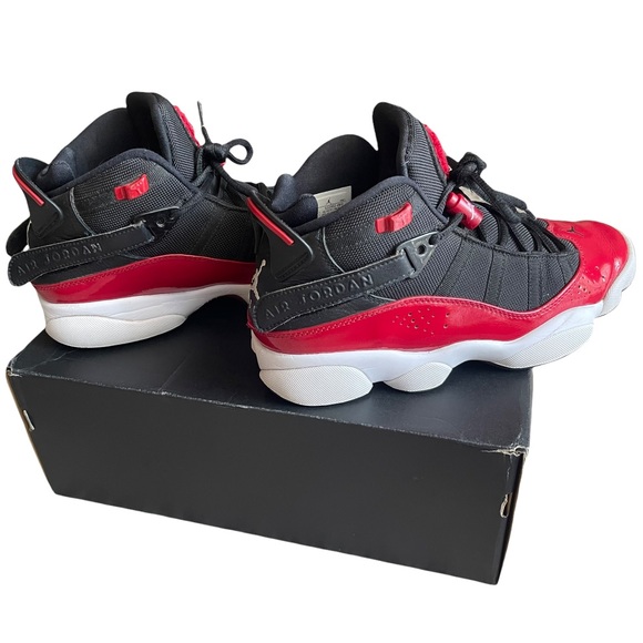 Nike Jordan 6 Rings Mens 7.5 black white red - Picture 8 of 14